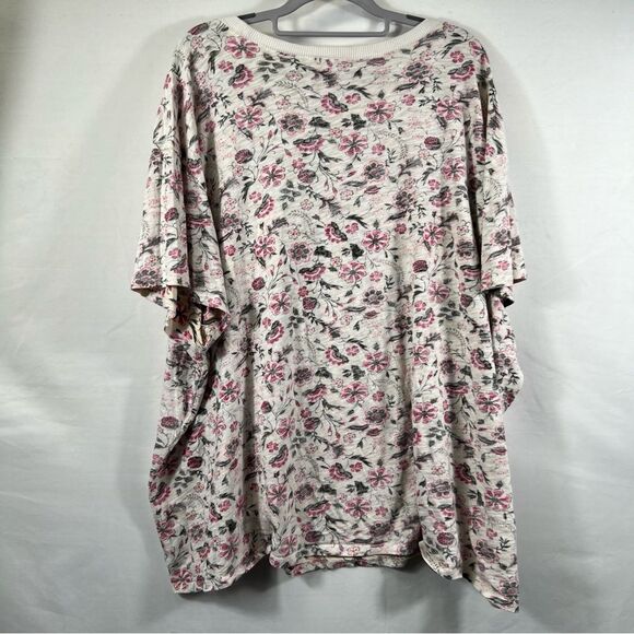Torrid "Enjoy The Little Things" Floral Blouse with Pink Accents 0672 - Picture 4 of 6